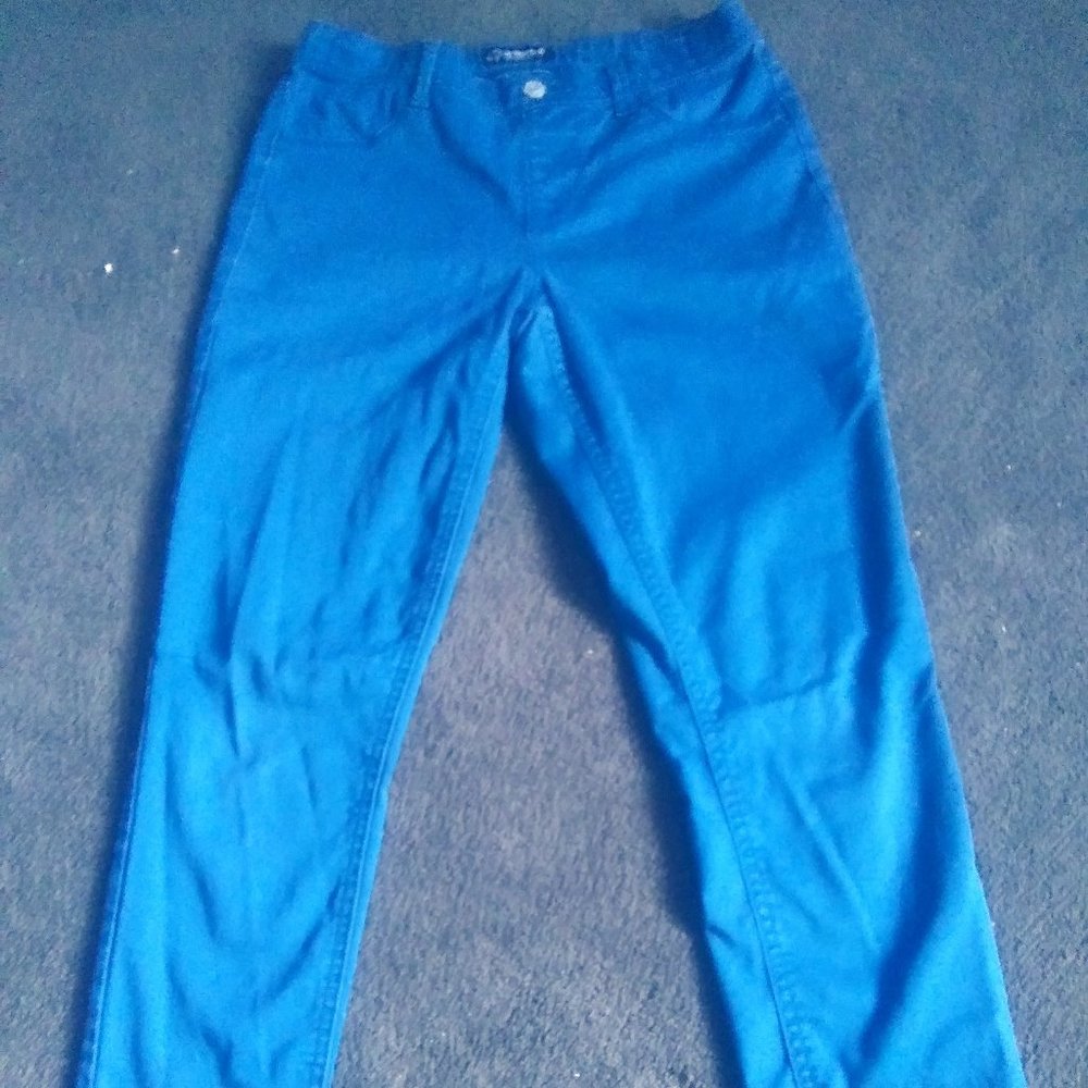 Blue jeggings